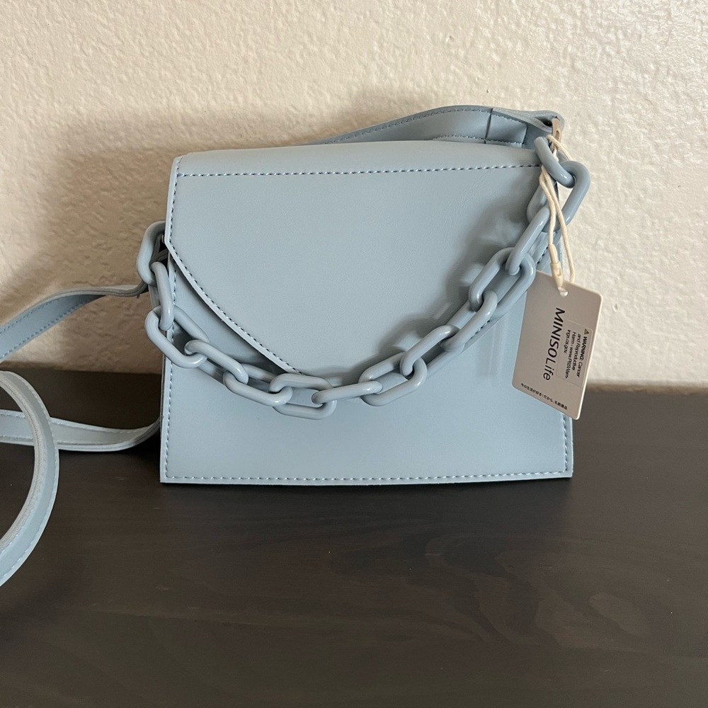 Blue handbag